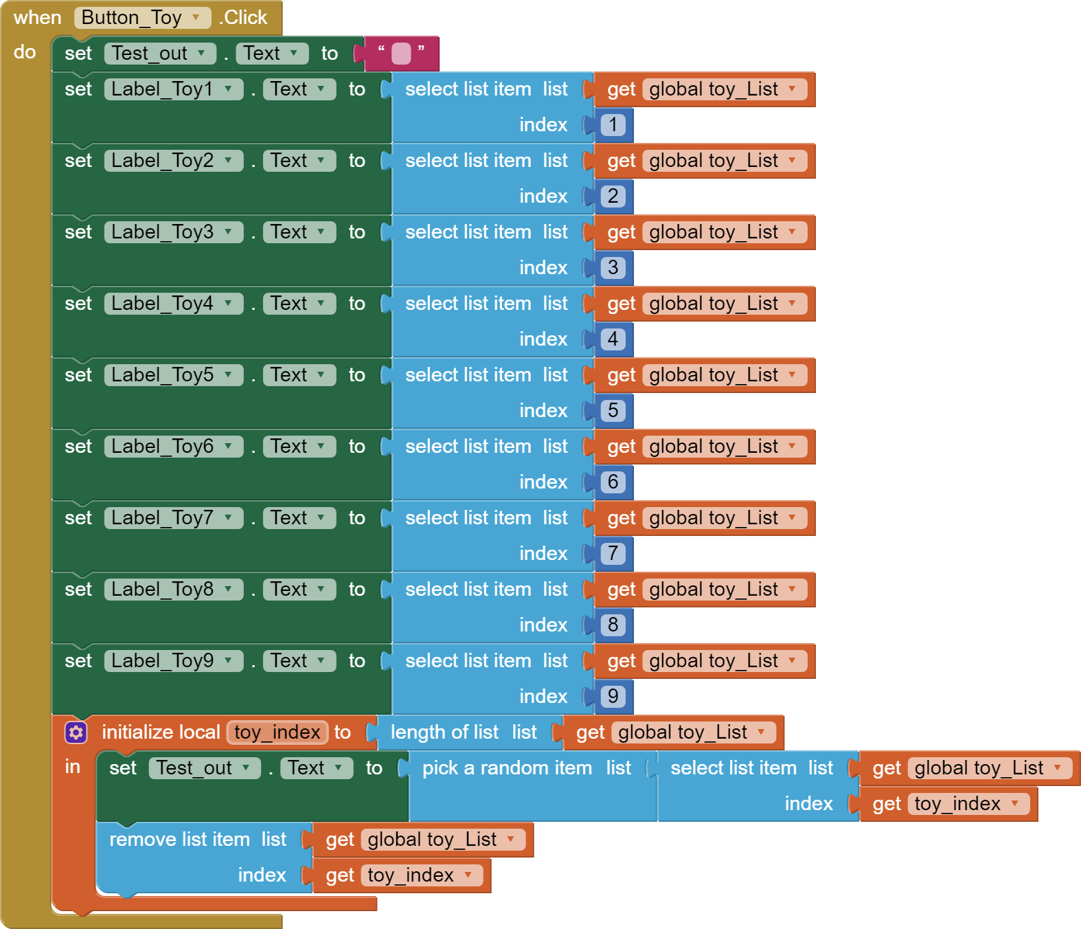 Randomly electing multiple Items from a list (Spinning Wheel) - MIT App  Inventor Help - MIT App Inventor Community