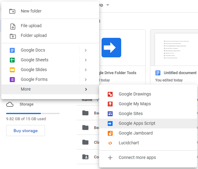 Managing Google Drive Apps