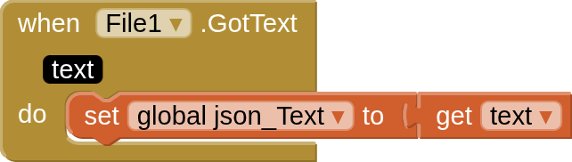 when  File1 .GotText   text   do