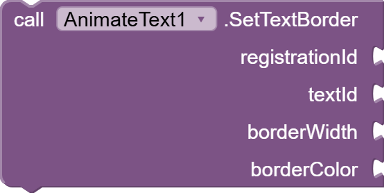 SetTextBorder