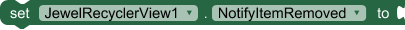 NotifyItemRemoved