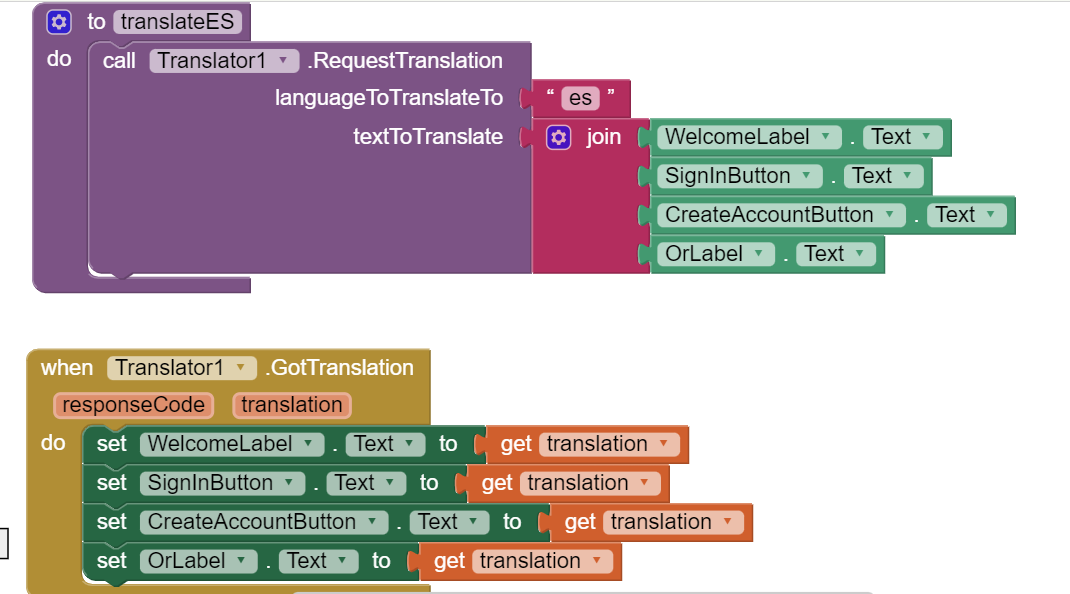 Translating Multiple Texts MIT App Inventor Help MIT App Inventor Translating Multiple Texts MIT App Inventor Help MIT App Inventor