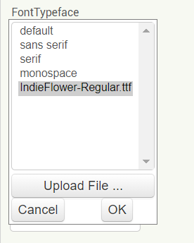 MyFonts → use your own custom fonts (a modified version of @Ken's YourFont  extension) - Extensions - MIT App Inventor Community