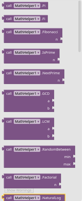 [FREE] MathHelper Extension - By TLClub - Extensions - MIT App Inventor ...