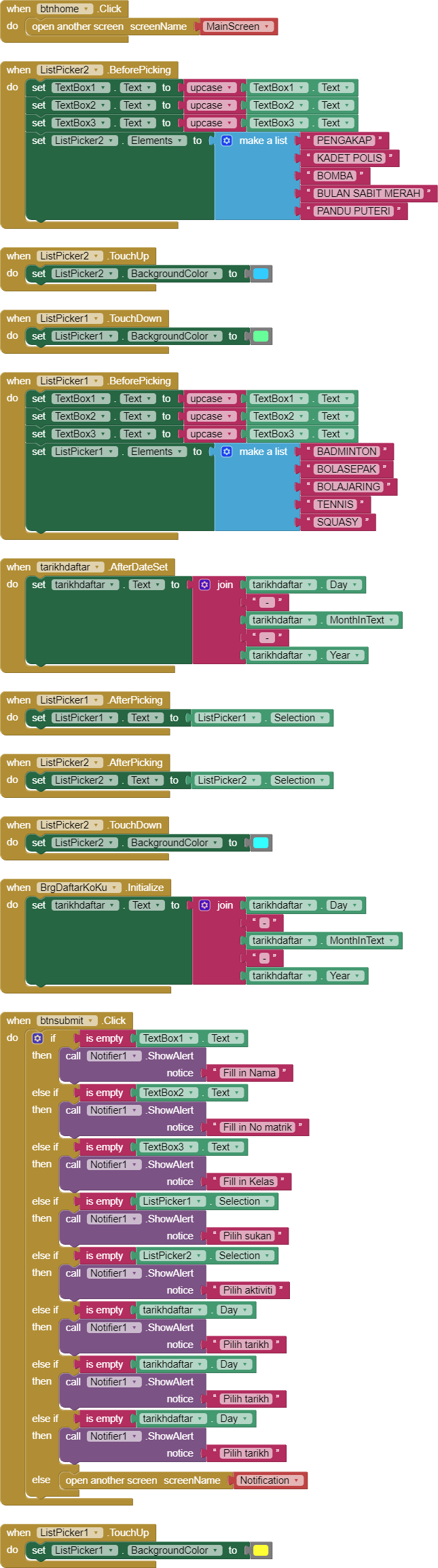 MIT web screen not display my layout but on mobile it is fine Bugs