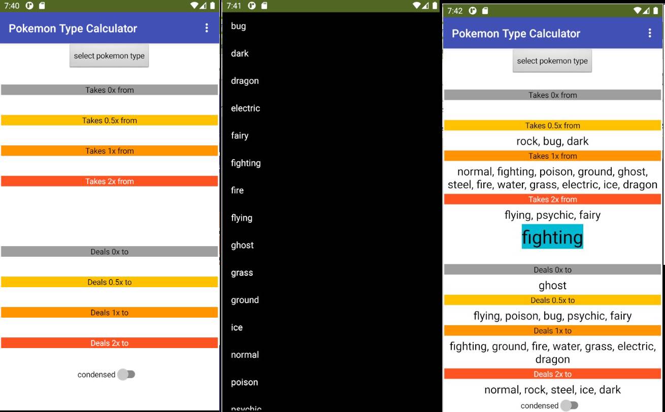 Programming - Type Matchup Calculator