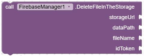 DeleteFileInTheStorage