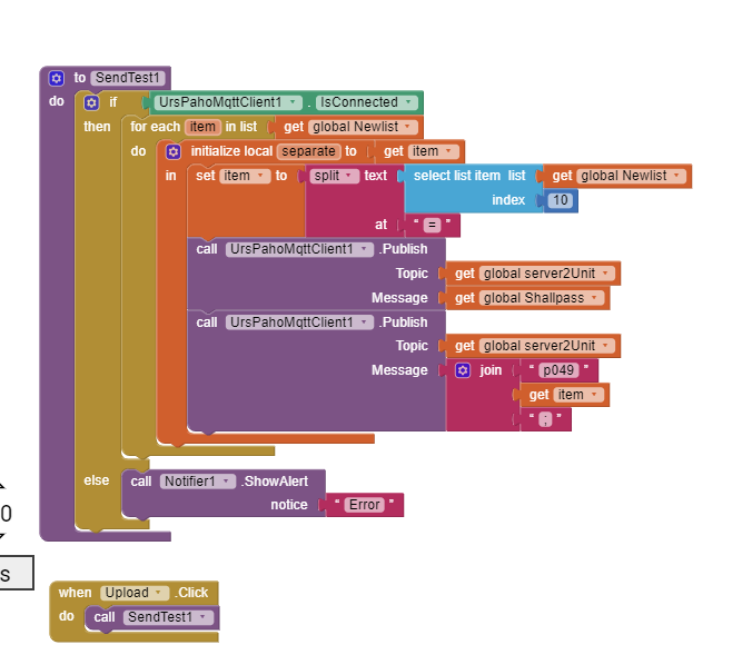 App Inventor Split Text String Split a text or the whole list after the symbole = - MIT App Inventor ...